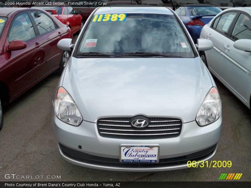 Platinum Silver / Gray 2006 Hyundai Accent GLS Sedan