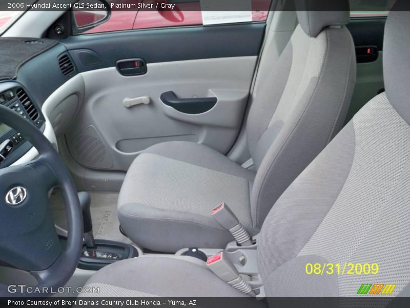 Platinum Silver / Gray 2006 Hyundai Accent GLS Sedan