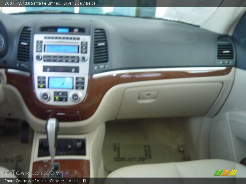 Silver Blue / Beige 2007 Hyundai Santa Fe Limited