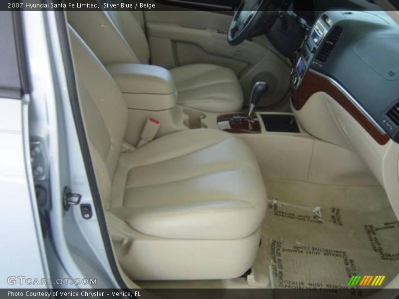 Silver Blue / Beige 2007 Hyundai Santa Fe Limited