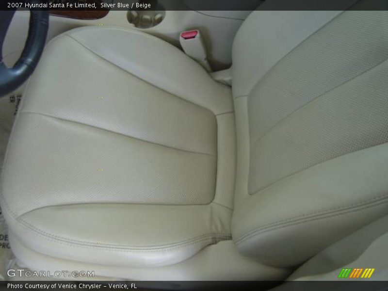 Silver Blue / Beige 2007 Hyundai Santa Fe Limited