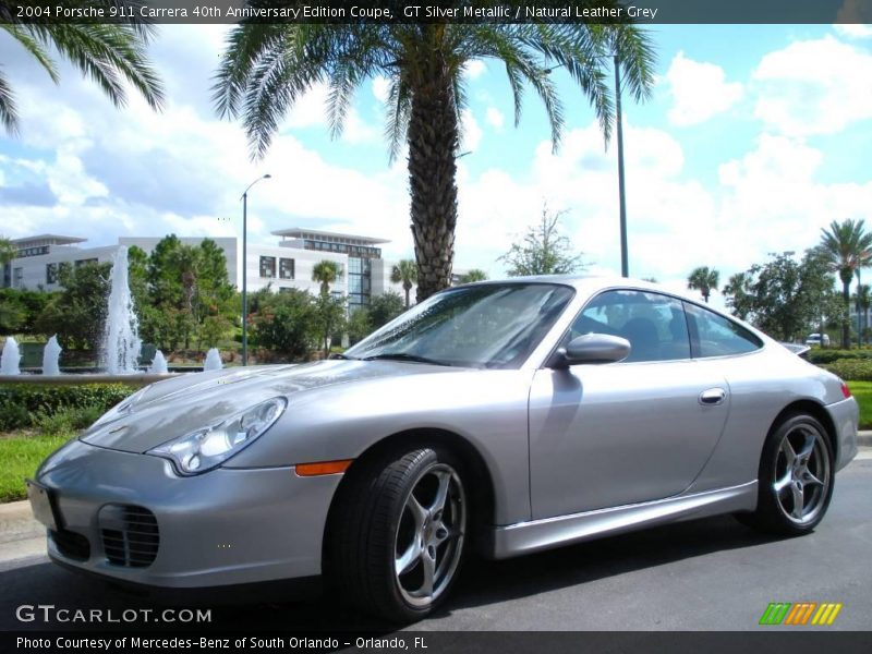 GT Silver Metallic / Natural Leather Grey 2004 Porsche 911 Carrera 40th Anniversary Edition Coupe