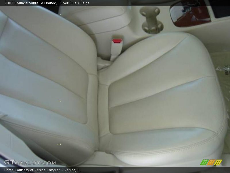 Silver Blue / Beige 2007 Hyundai Santa Fe Limited