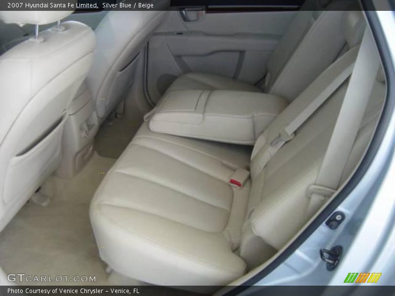 Silver Blue / Beige 2007 Hyundai Santa Fe Limited