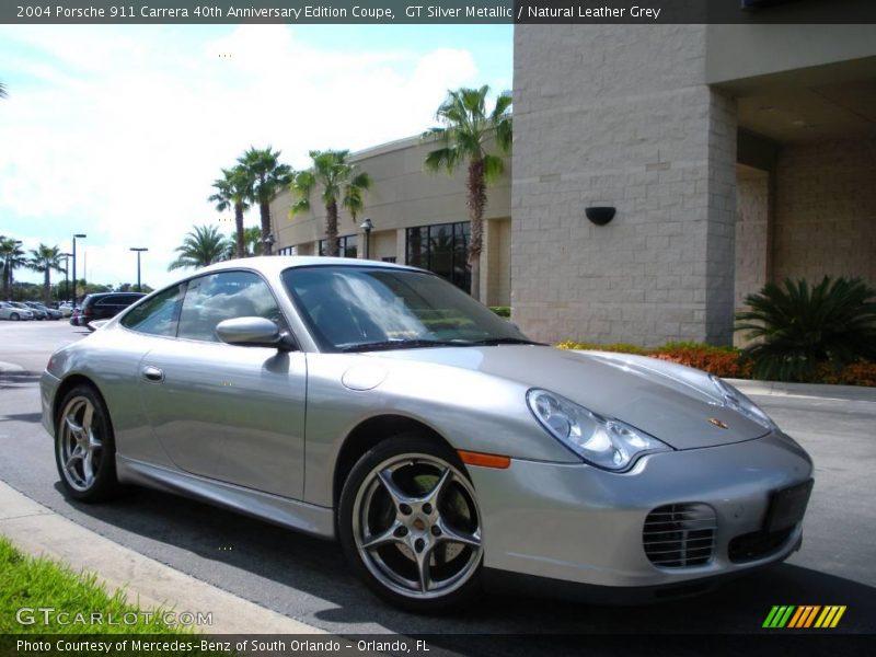 GT Silver Metallic / Natural Leather Grey 2004 Porsche 911 Carrera 40th Anniversary Edition Coupe