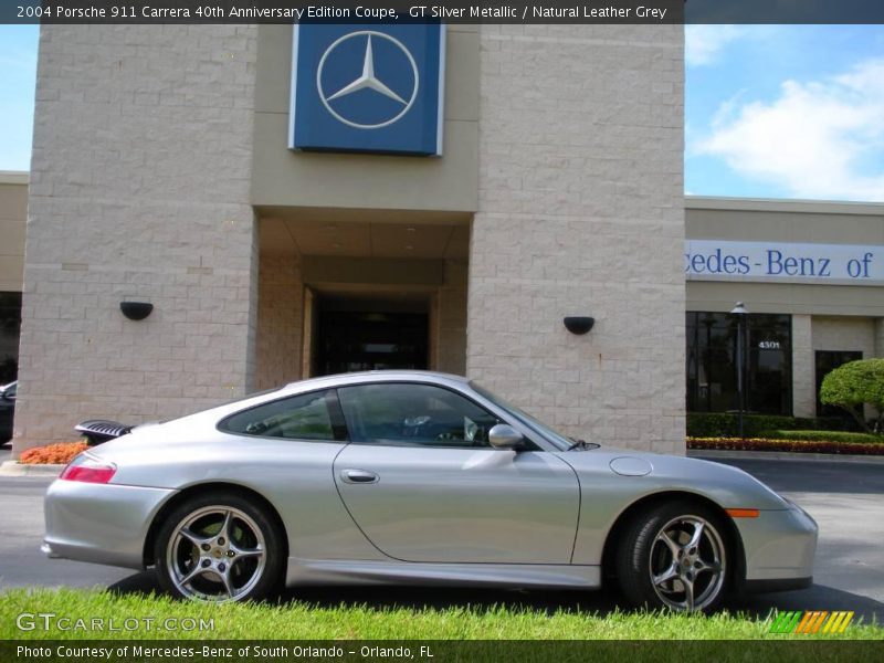 GT Silver Metallic / Natural Leather Grey 2004 Porsche 911 Carrera 40th Anniversary Edition Coupe