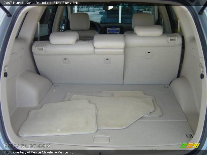 Silver Blue / Beige 2007 Hyundai Santa Fe Limited