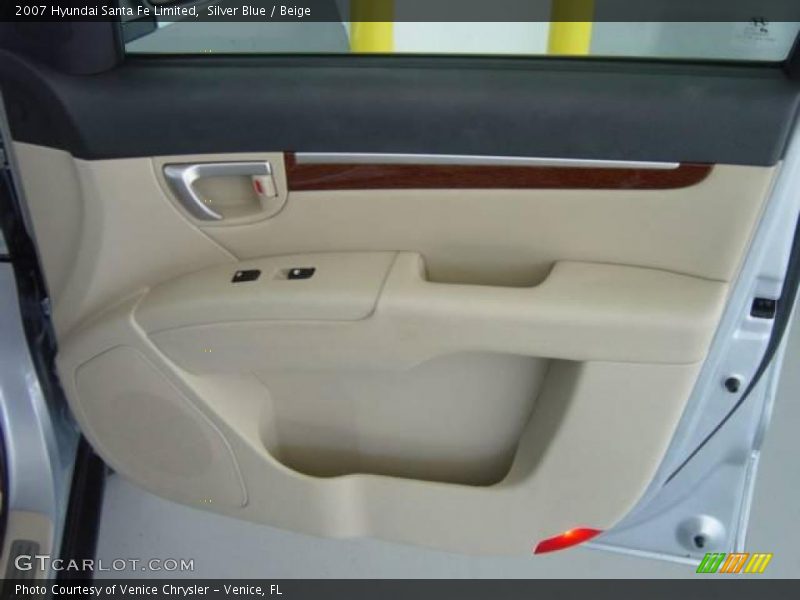 Silver Blue / Beige 2007 Hyundai Santa Fe Limited