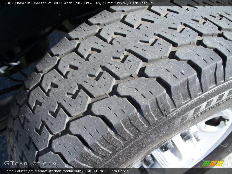 Summit White / Dark Titanium 2007 Chevrolet Silverado 2500HD Work Truck Crew Cab