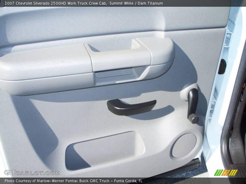 Summit White / Dark Titanium 2007 Chevrolet Silverado 2500HD Work Truck Crew Cab