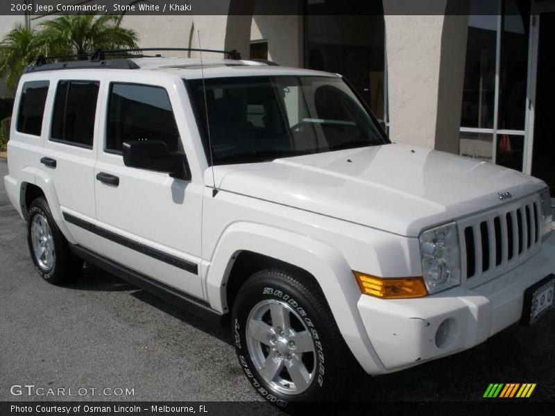Stone White / Khaki 2006 Jeep Commander
