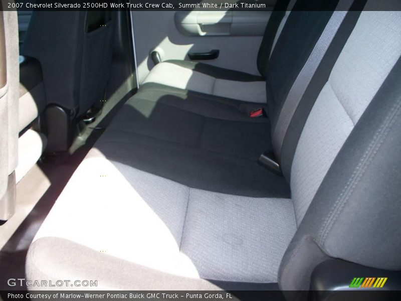 Summit White / Dark Titanium 2007 Chevrolet Silverado 2500HD Work Truck Crew Cab