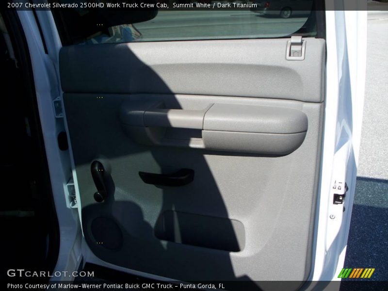 Summit White / Dark Titanium 2007 Chevrolet Silverado 2500HD Work Truck Crew Cab