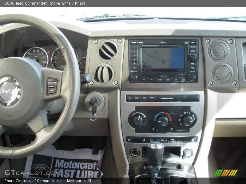 Stone White / Khaki 2006 Jeep Commander