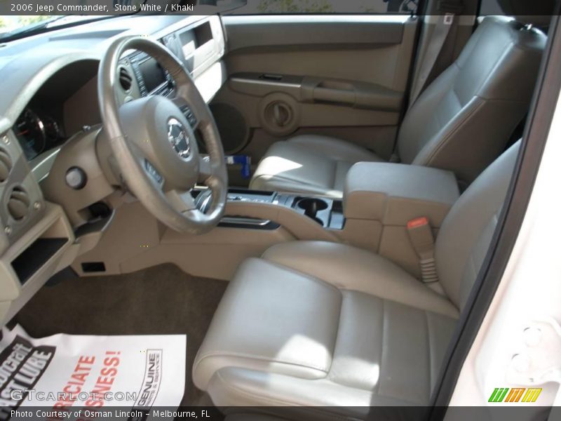 Stone White / Khaki 2006 Jeep Commander