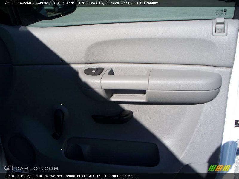 Summit White / Dark Titanium 2007 Chevrolet Silverado 2500HD Work Truck Crew Cab