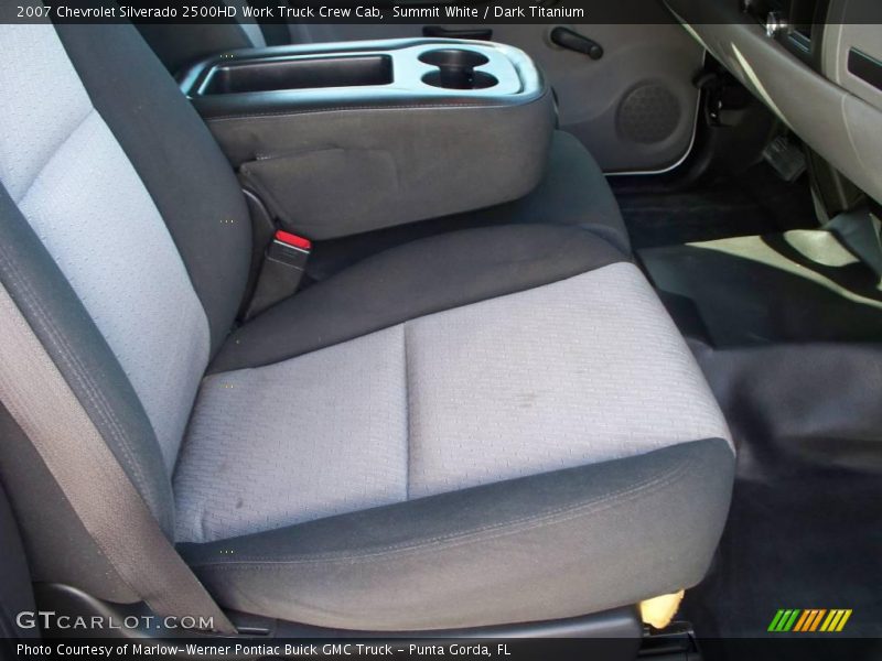 Summit White / Dark Titanium 2007 Chevrolet Silverado 2500HD Work Truck Crew Cab