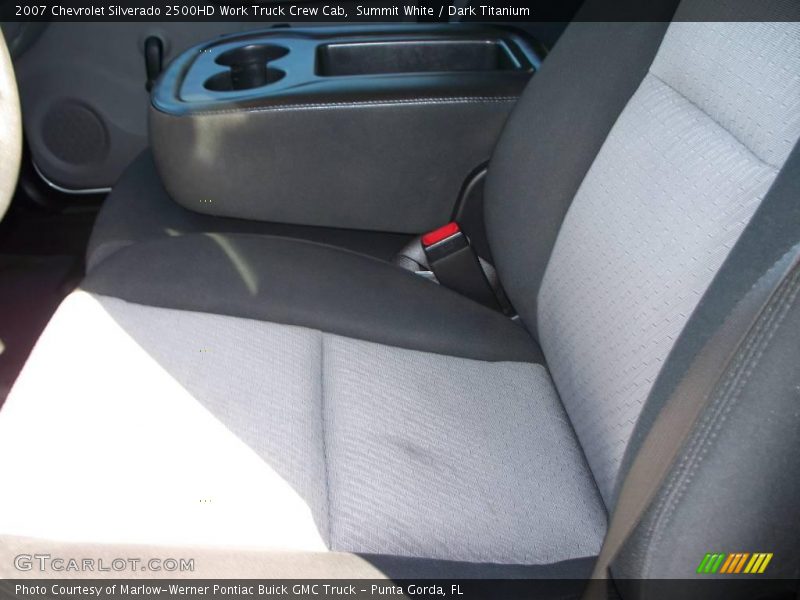 Summit White / Dark Titanium 2007 Chevrolet Silverado 2500HD Work Truck Crew Cab