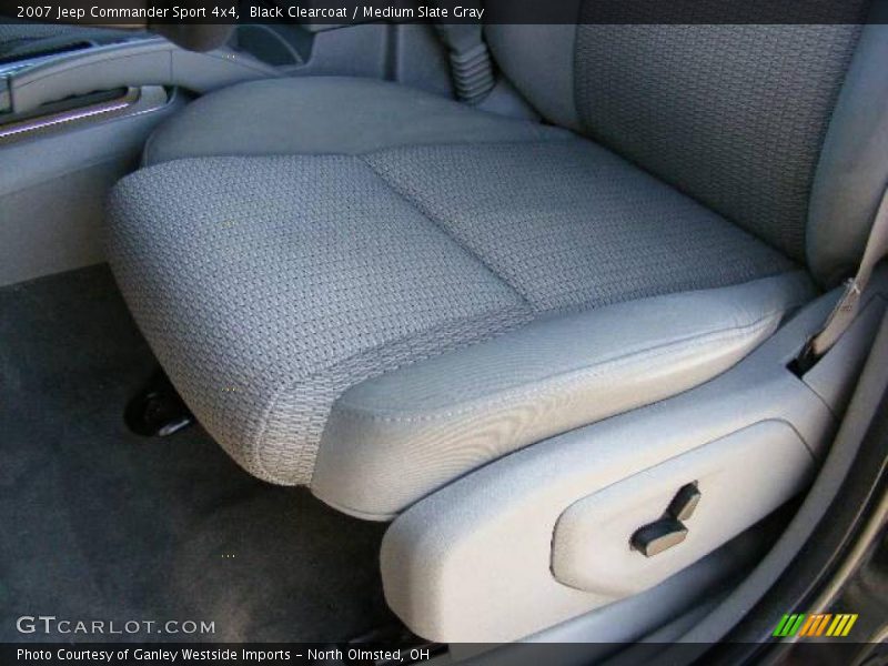 Black Clearcoat / Medium Slate Gray 2007 Jeep Commander Sport 4x4
