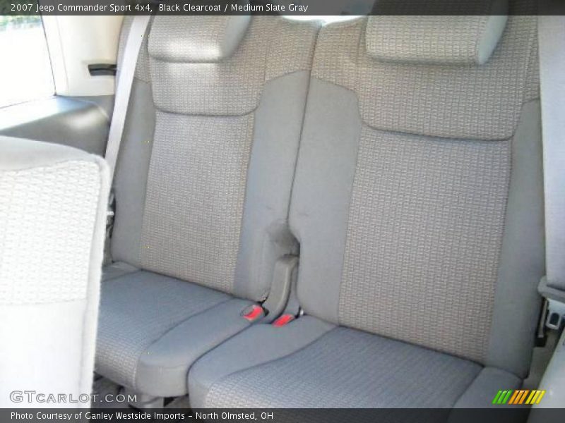 Black Clearcoat / Medium Slate Gray 2007 Jeep Commander Sport 4x4