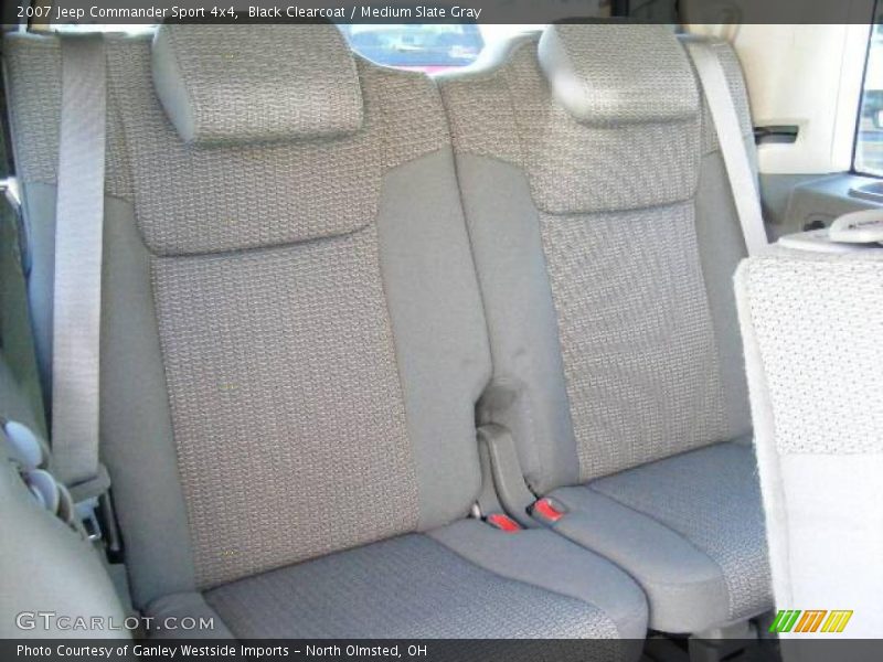 Black Clearcoat / Medium Slate Gray 2007 Jeep Commander Sport 4x4