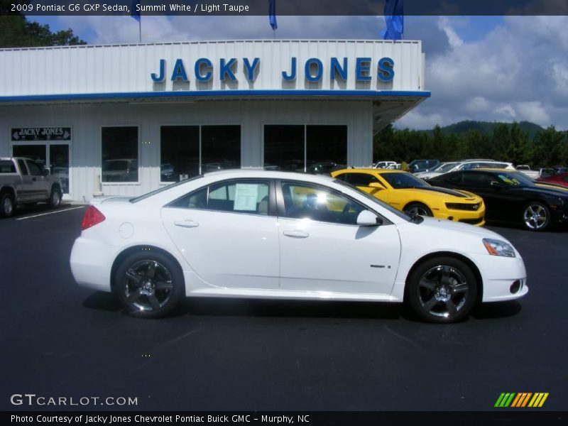 Summit White / Light Taupe 2009 Pontiac G6 GXP Sedan
