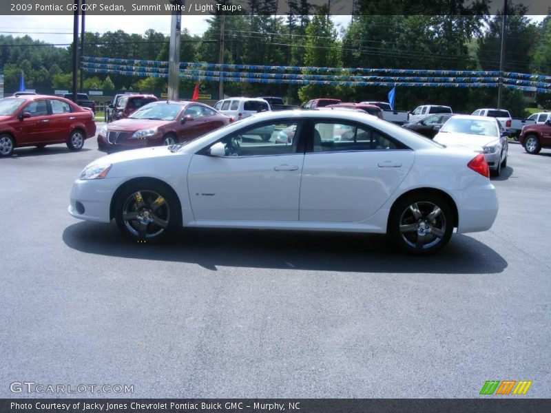 Summit White / Light Taupe 2009 Pontiac G6 GXP Sedan