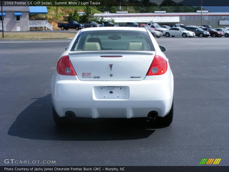 Summit White / Light Taupe 2009 Pontiac G6 GXP Sedan