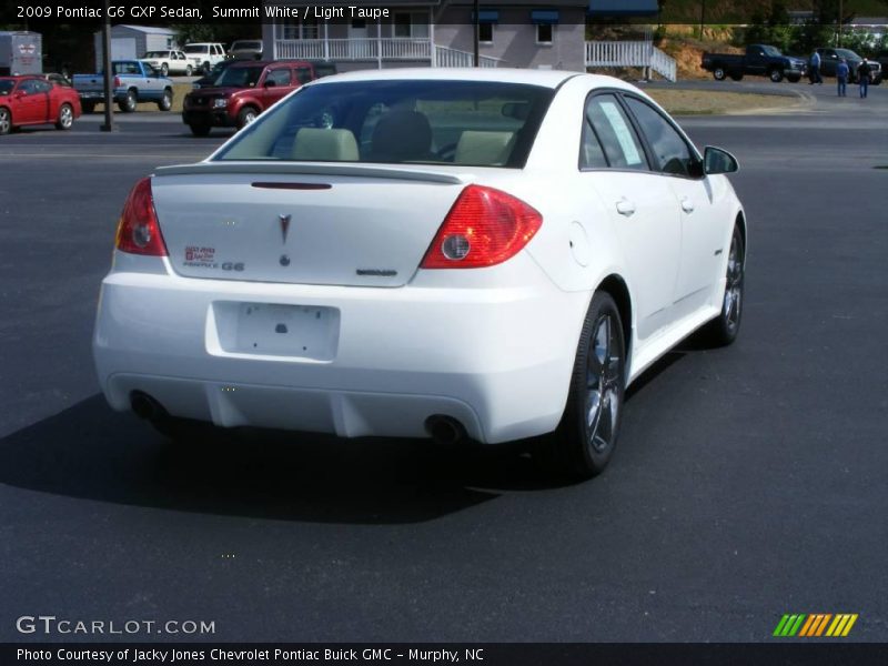 Summit White / Light Taupe 2009 Pontiac G6 GXP Sedan
