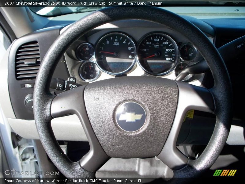Summit White / Dark Titanium 2007 Chevrolet Silverado 2500HD Work Truck Crew Cab