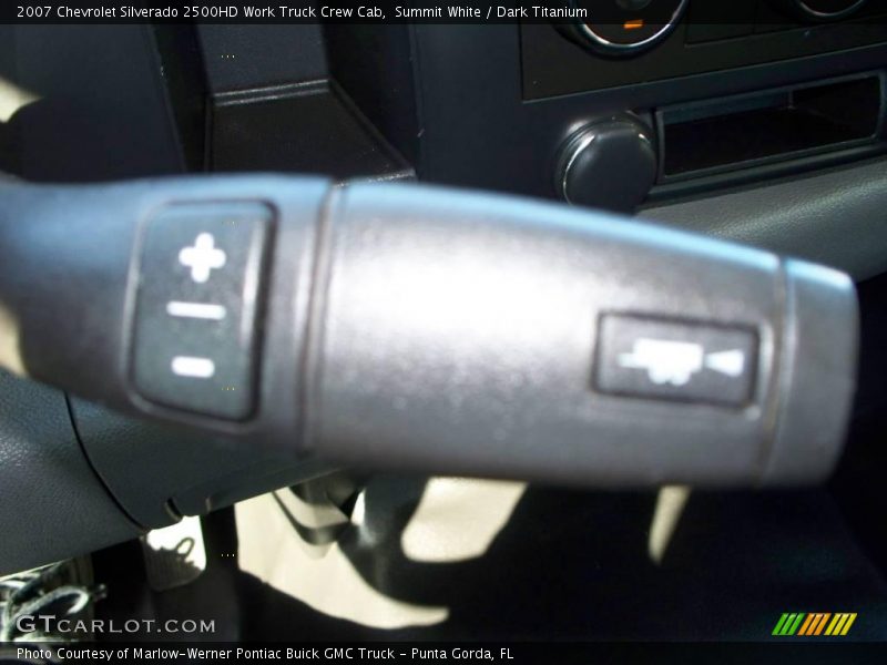 Summit White / Dark Titanium 2007 Chevrolet Silverado 2500HD Work Truck Crew Cab