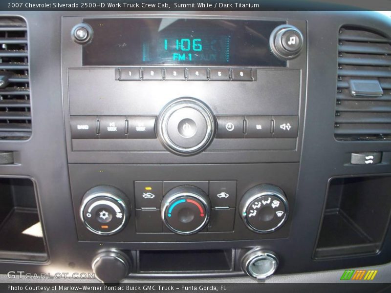 Summit White / Dark Titanium 2007 Chevrolet Silverado 2500HD Work Truck Crew Cab