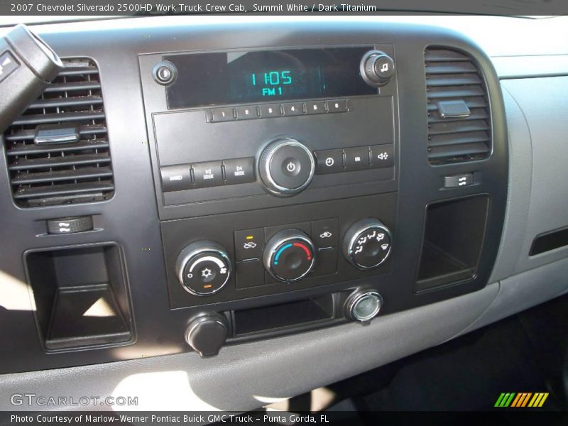 Summit White / Dark Titanium 2007 Chevrolet Silverado 2500HD Work Truck Crew Cab