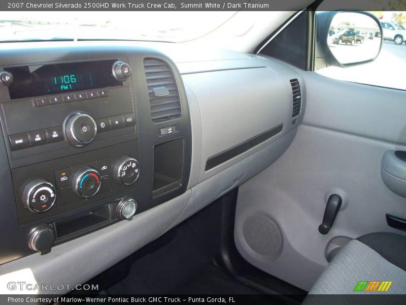 Summit White / Dark Titanium 2007 Chevrolet Silverado 2500HD Work Truck Crew Cab