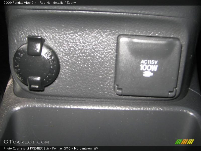 Red Hot Metallic / Ebony 2009 Pontiac Vibe 2.4