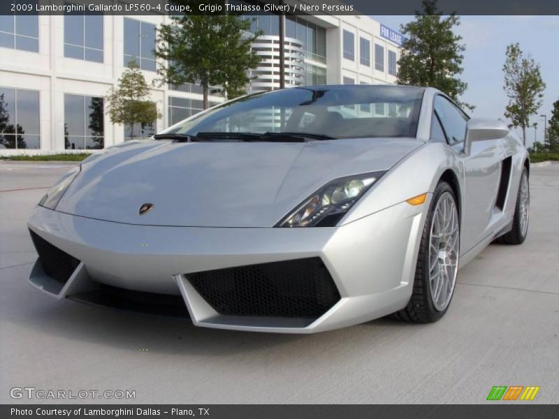 Grigio Thalasso (Silver) / Nero Perseus 2009 Lamborghini Gallardo LP560-4 Coupe