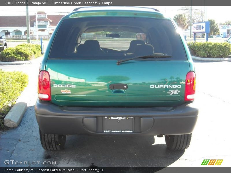 Timberline Green Pearlcoat / Taupe 2003 Dodge Durango SXT