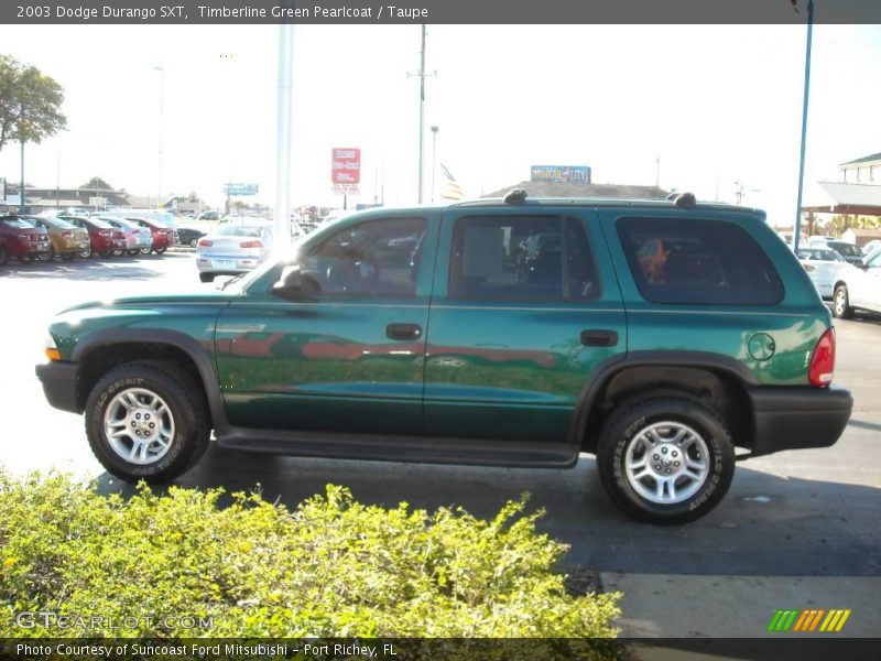Timberline Green Pearlcoat / Taupe 2003 Dodge Durango SXT