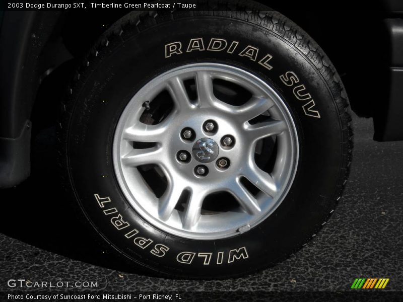 Timberline Green Pearlcoat / Taupe 2003 Dodge Durango SXT