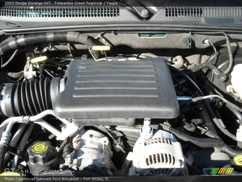 Timberline Green Pearlcoat / Taupe 2003 Dodge Durango SXT