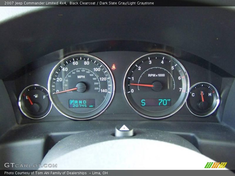 Black Clearcoat / Dark Slate Gray/Light Graystone 2007 Jeep Commander Limited 4x4
