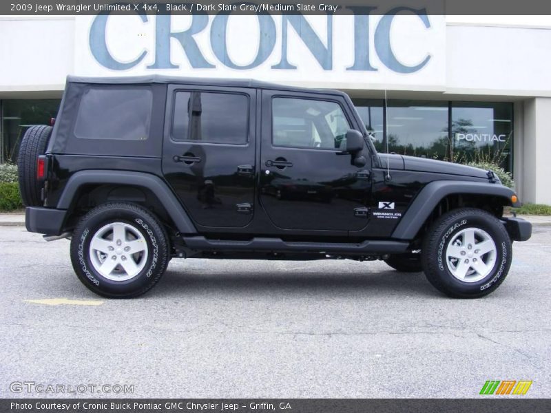Black / Dark Slate Gray/Medium Slate Gray 2009 Jeep Wrangler Unlimited X 4x4