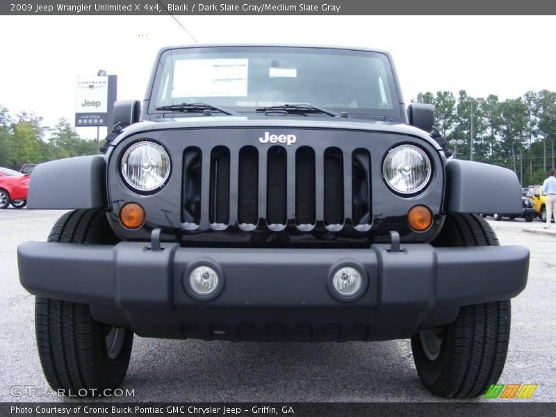 Black / Dark Slate Gray/Medium Slate Gray 2009 Jeep Wrangler Unlimited X 4x4