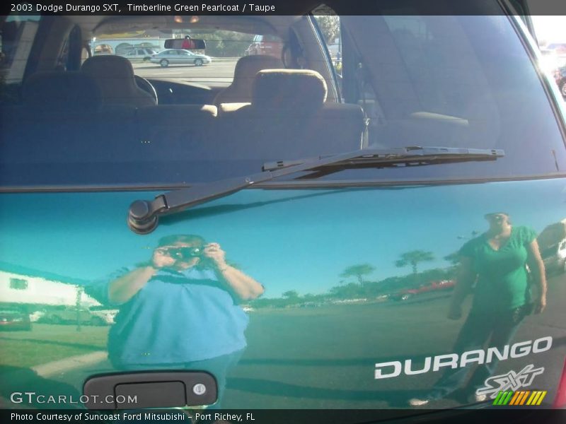 Timberline Green Pearlcoat / Taupe 2003 Dodge Durango SXT