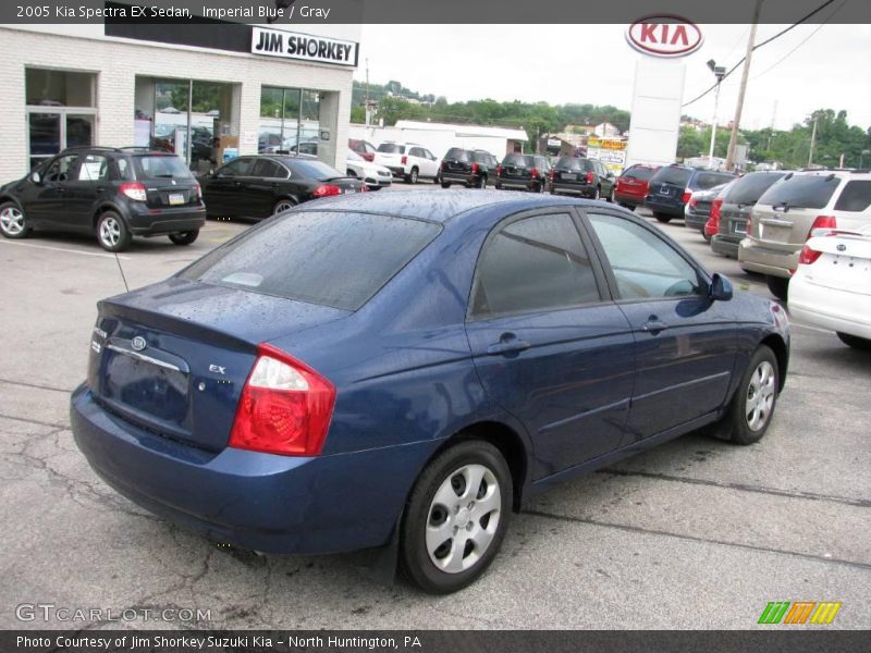 Imperial Blue / Gray 2005 Kia Spectra EX Sedan