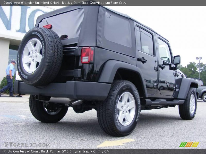 Black / Dark Slate Gray/Medium Slate Gray 2009 Jeep Wrangler Unlimited X 4x4