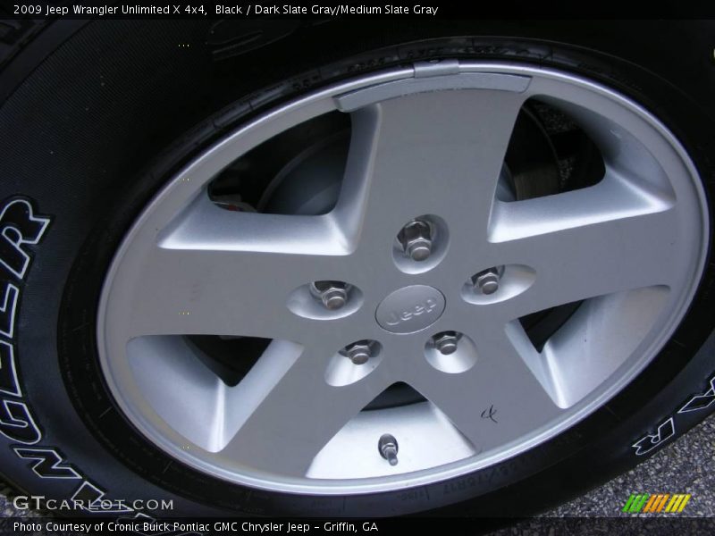 Black / Dark Slate Gray/Medium Slate Gray 2009 Jeep Wrangler Unlimited X 4x4