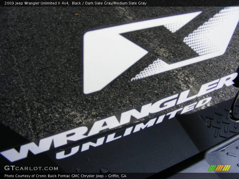 Black / Dark Slate Gray/Medium Slate Gray 2009 Jeep Wrangler Unlimited X 4x4