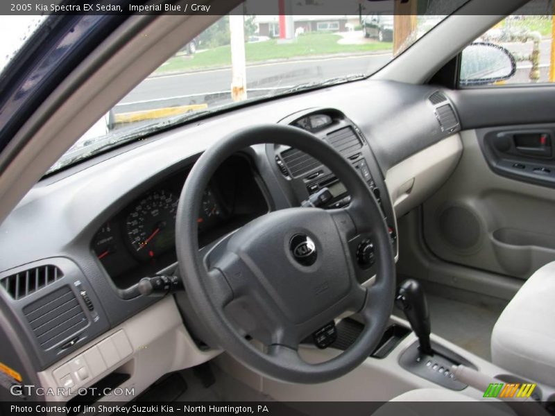 Imperial Blue / Gray 2005 Kia Spectra EX Sedan