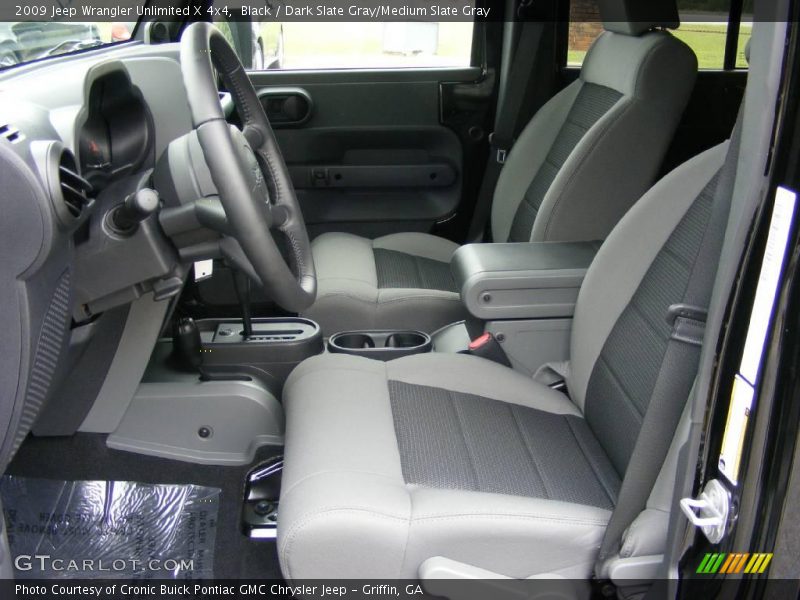 Black / Dark Slate Gray/Medium Slate Gray 2009 Jeep Wrangler Unlimited X 4x4